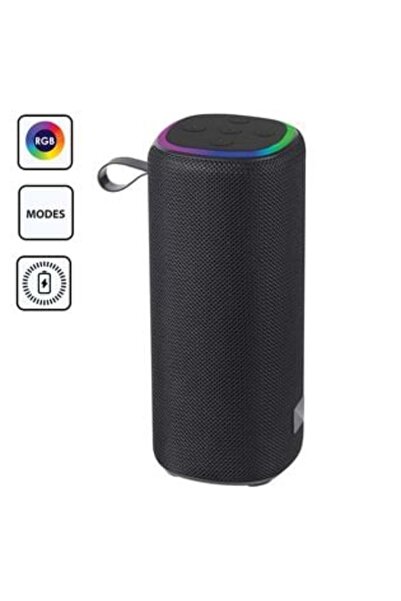OEM Boxă Bluetooth neagră cu LED RGB și radio 10 W
