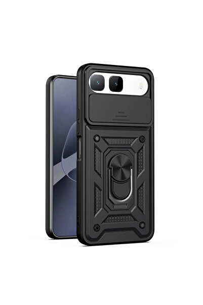 Nezih Case Tecno Spark 40 5G Uyumlu Magnetik Standlı Kamera Korumalı Sürgülü ...