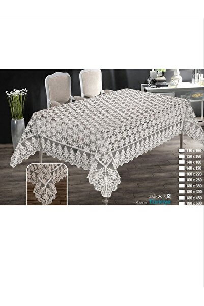 ZeynoÇeyiz (Esma Sultan) All-Guipure Tablecloth 160X260 cm