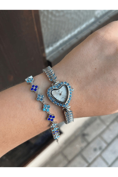 AngelsAccessories Γυναικείο Ατσάλινο Ρολόι Καρδιά