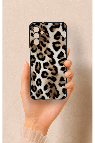 Vip Case Samsung A04S Uyumlu Leopar Derisi Desenli Silikon Kılıf