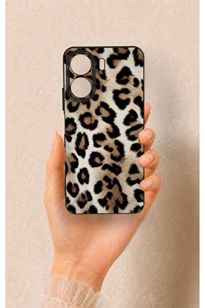 Vip Case Redmi 13C Uyumlu Leopar Derisi Desenli Silikon Kılıf