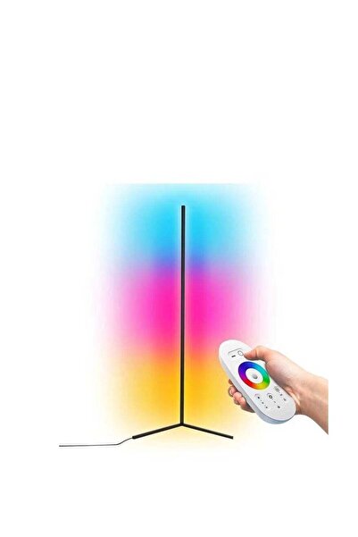 XIUWOO Remote Control RGB LED Corner Floor Lamp Multicolour