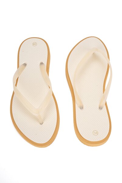 OZYO Havana Two-Tone Foam Beige Flip-Flops
