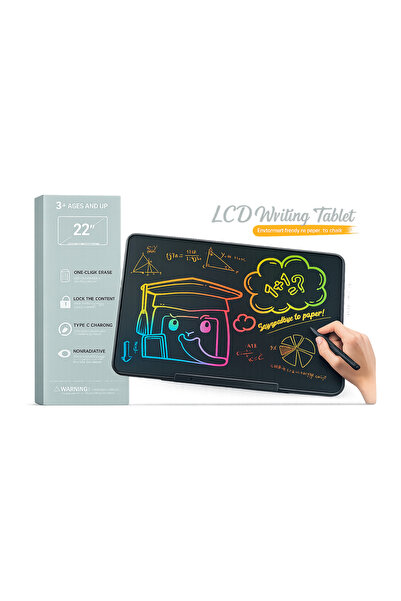 Baby Planet 22" Color Lcd Drawing Tablet Fast Type-C Charging Smart Eye Prote...