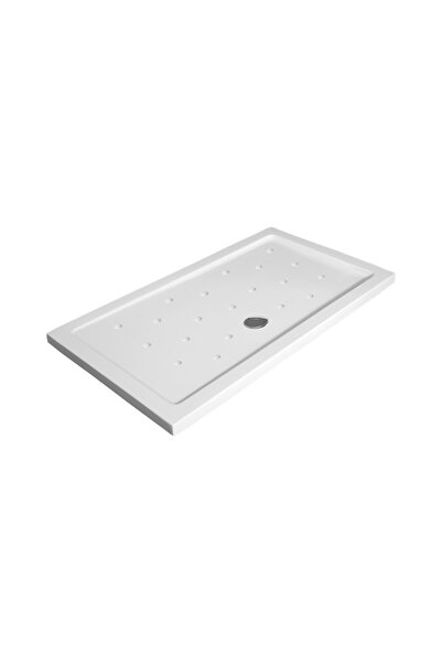 Karag Porcelain Flat Ορθογώνια Πορσελάνινη Ντουζιέρα 70x90x6,5cm Λευκή
