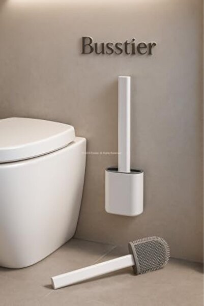 Yıldızan Mrt Shop Stickable Toilet Brush, Silicone Toilet Bowl Cleaning Set, ...