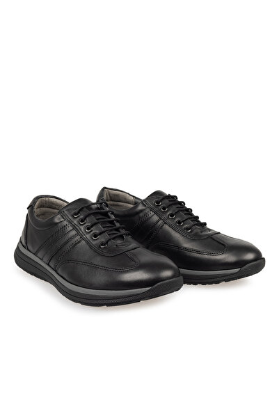 Mario Lavalle , pantofi casual bărbați model 057, piele naturală, Negru