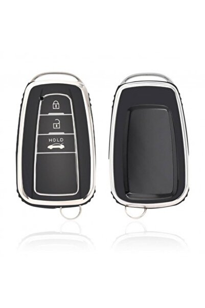 KeyRoN Za Toyota Corolla Rav4 Land Cruiser Camry Prado C-Hr Silver Edge TPU f...