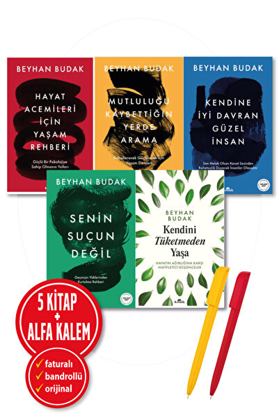 Kronik Kitap Alfa Kalem+Beyhan Budak 5 Kitap Kendini Tüketmeden Yaşa+Kendine ...