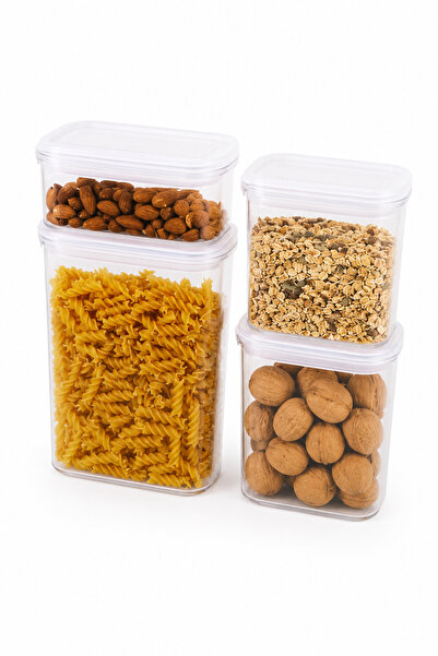 PUPSI Set 4 Recipiente Etanșe pentru Depozitare Alimente, 560 ml, 2 x 1000 ml...
