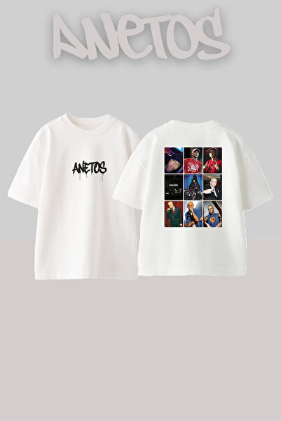 Anetos Eminem Rapper_18 Design Printed Unisex Oversize White Tshirt