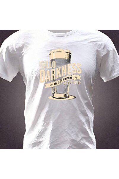 LİNA06 Black Central Graphic Design Beer Glass, Dark Liquid & Light Foam, 'HE...