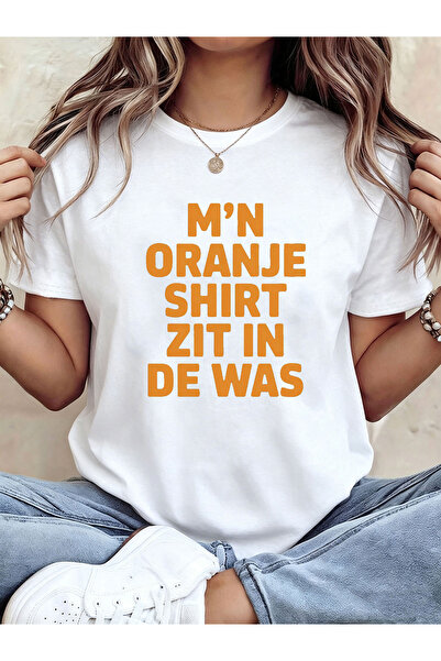 STITCHLY تي شيرت نسائي بتصميم 'I'M Orange' من Dutch، قميص كاجوال بأكمام قصيرة...