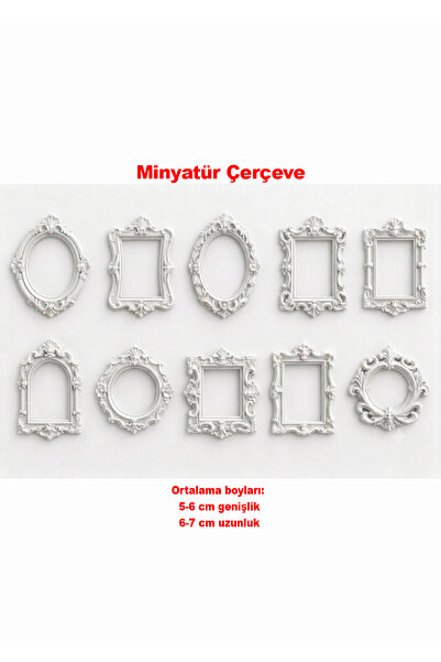 Friday Home 10 adet Mini Çerçeve - Minyatür Müze için