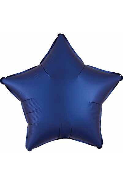 AMSCAN Balon din folie în formă de stea, albastru lucios, bleumarin, 48cm
