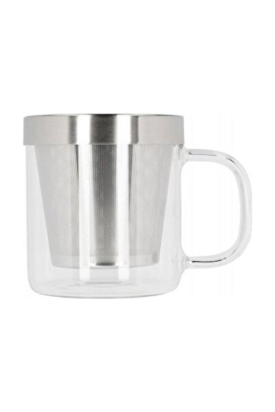 Paper & Tea Cană metalică cu capac transparentă 330ml
