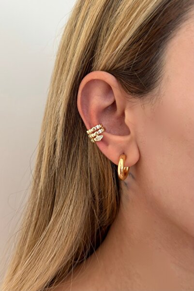 Lavian Accessories Yılan Detaylı Earcuuf