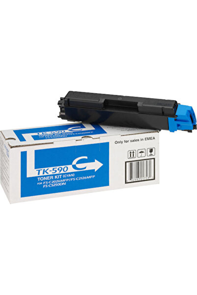 KYOCERA Toner Original TK-590C Imprimantă Laser Cyan 5000 Pagini (1T02KVCNL0)