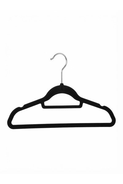 Yusra Choice 30pcs Premium Black Velvet Hangers – Anti-Slip, Space-Saving & H...