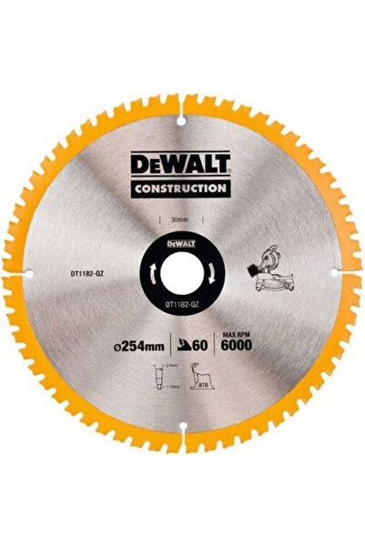 Dewalt Disc de tăiere pentru lemn, diametru 254mm, cu 60 de dinți, 1 bucată