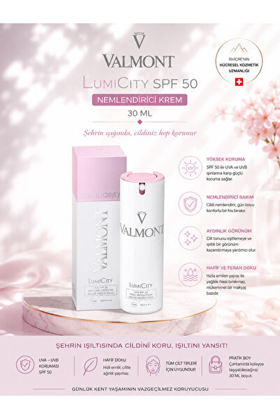 Valmont Lumicity 30 ml - Spf 50+ Moisturizing, Brightening, and Protective Fa...