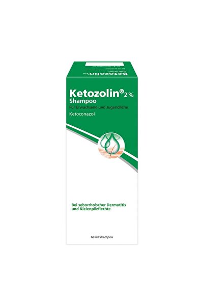 DermaPharm Șampon medicinal, Ketozolin, cu Ketoconazol 2%, împotriva dermatitei seboreice și a pityriazei, 60ml
