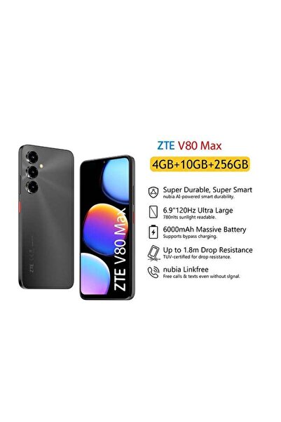 ZTE V80 Max 6.9-inch HD+ 120Hz 4G+10G RAM 256GB 6000mAh 50MP AI Triple Camera...