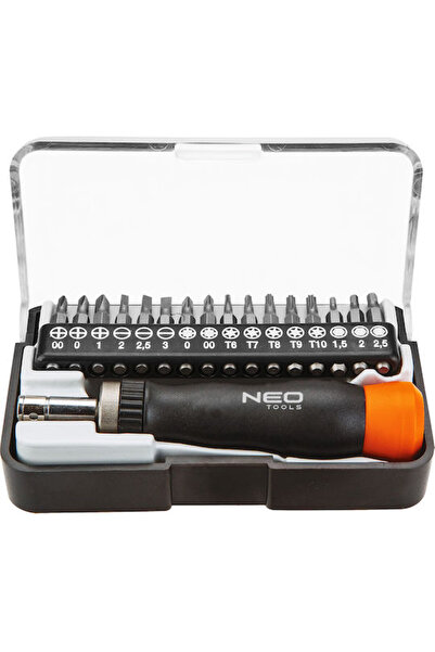 NEO Tools Șurubelniță cu clichet cu 17 capete magnetice interschimbabile Cod:...