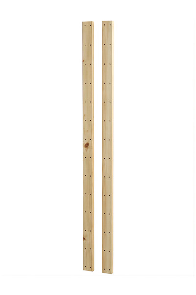 REN WOOD 2'li Masif Ahşap Dikme Seti Doğal Çam Ayarlanabilir Raf Dikmesi 177 cm