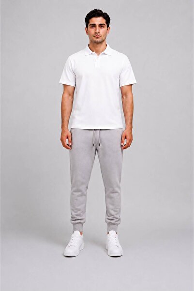 BEYAZ RENK POLO YAKA T-SHIRT