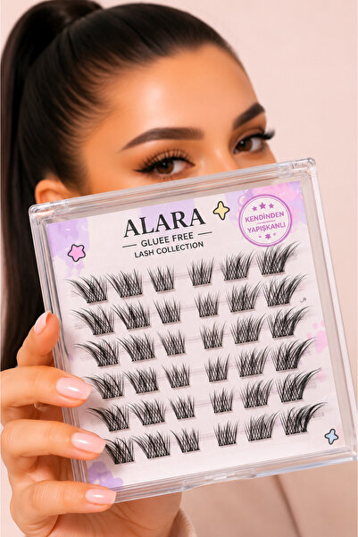 alaraycosmetics Yapıştırıcısız Kendinden Yapışkanlı Takma Kirpik/ Fox Eye Kıs...