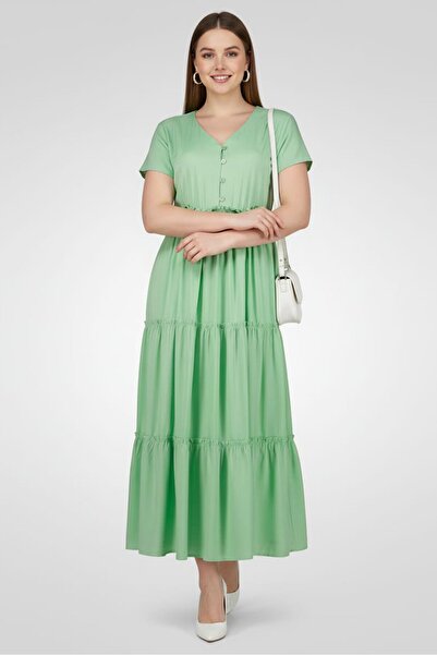 Epiphany Women Plain Midi Dress, Mint Green