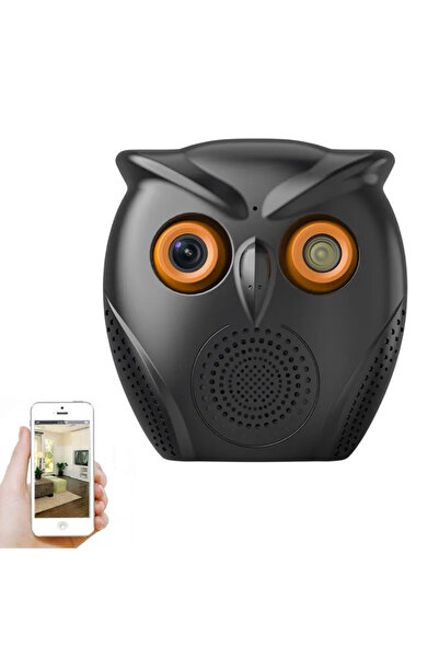 OnShop Mini Camera Spion WiFi Full HD 1080P, Design Bufnita Cu Difuzor Blueto...