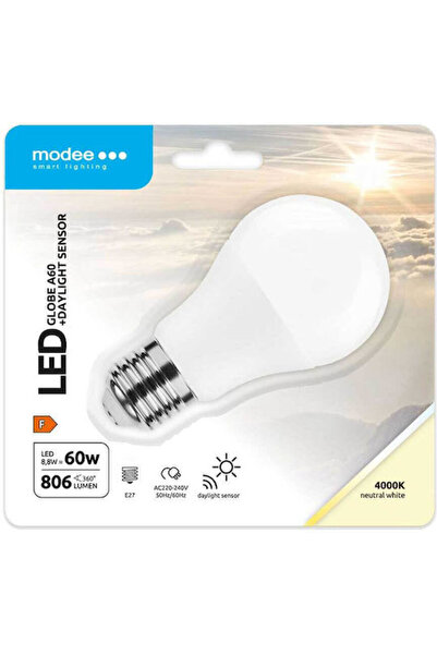 Other Modee Lighting Λάμπα LED 8.8W 108mm για ντουί E27 και σχήμα A60 Λευκό 8...
