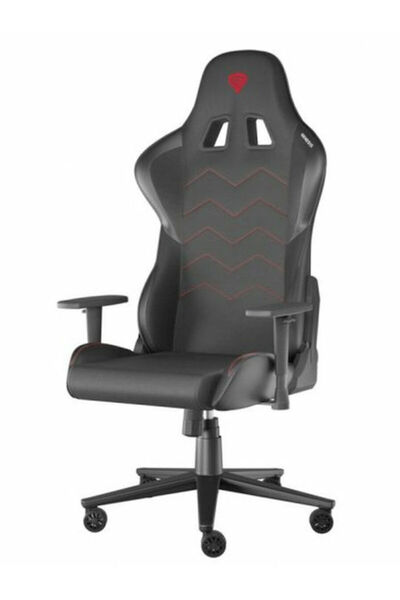 Genesis Nitro 550 Καρέκλα Gaming από Τεχνητό Δέρμα με Ρυθμιζόμενα Μπράτσα Μαύρο