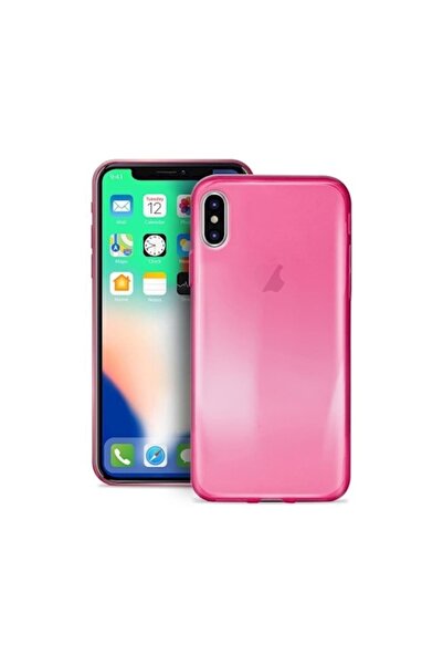 Puro Ultra Slim Θήκη Σιλικόνης Ημιδιαφανή iPhone X / XS - Transparent Pink