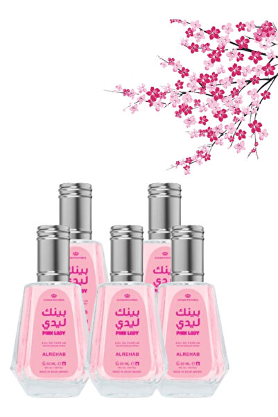 ALREHAB 5 Pieces Pink Lady Perfume 50ML
