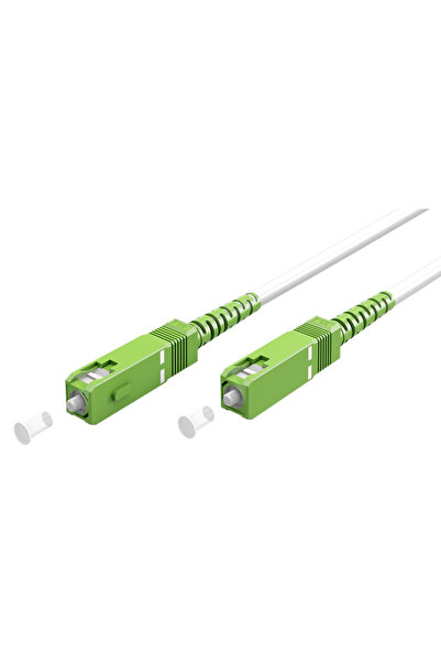 goobay καλώδιο οπτικής ίνας SC-APC 59594, Singlemode OS2, 1m, λευκό