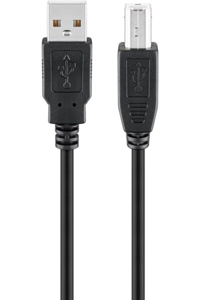 goobay καλώδιο USB 2.0 σε USB Type B 93597, 3m, μαύρο