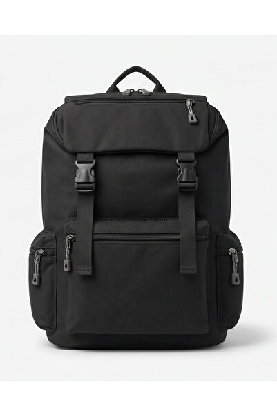 REDTAG Men Black Utility Backpack