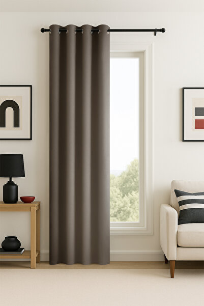 Premier Home Vanta 99% Blackout Κουρτίνα Φόντου Καφέ 300X260 Χωρίς Πιέτες