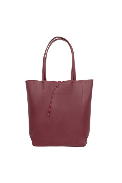 Vera Pelle Geantă din piele Corda Burgundy
