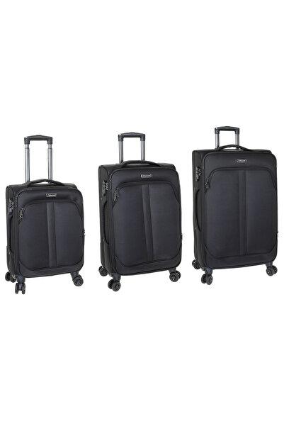 Diplomat Set de trolere extensibile Diplomat, Poliester, 4 roți duble, Lacăt ...