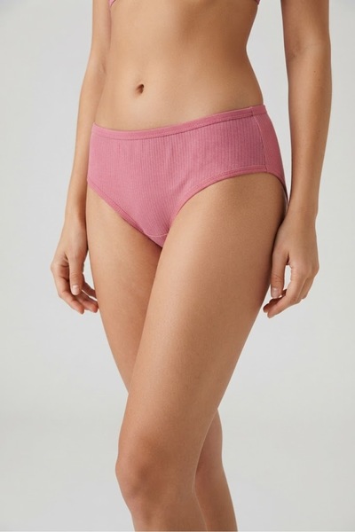 NACAR STORE Women's Cotton Ribbed Bikini Panties