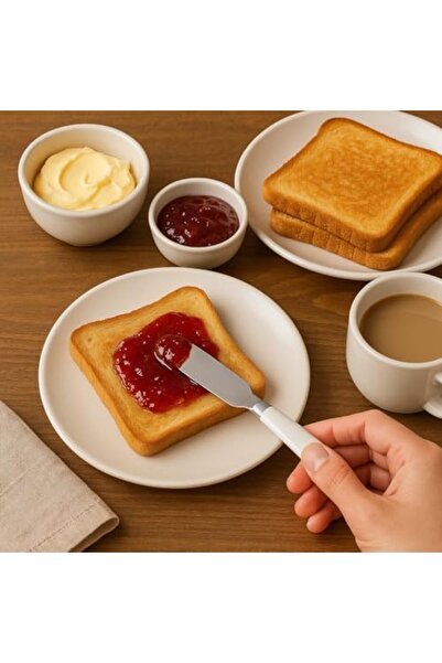 Yıldızan Msa Shop 6-Piece Breakfast and Butter Knife Set – 11 cm Spreading Kn...