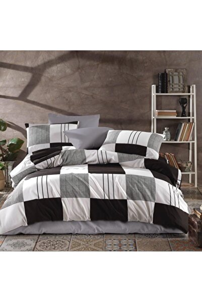 Yıldızan Msa Shop Luxury 80% Cotton Double Duvet Cover Set Quilt Cover Black ...