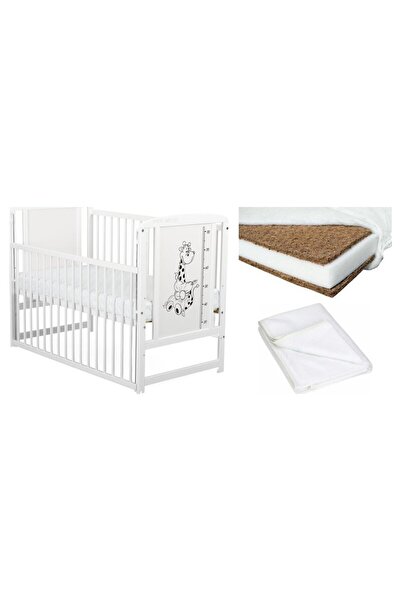 Babyneeds Set Patut din Lemn Bebe 120x60 cm, Saltea Cocos Confort II si Prote...