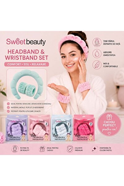 Zenorius Set Bentită și Manșete Spa pentru Skincare și Demachiere
