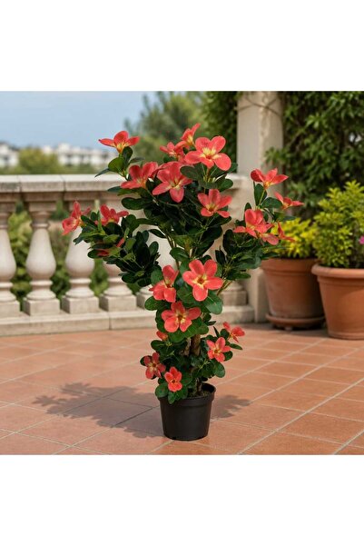 decotoys Copac artificial cu flori 90cm